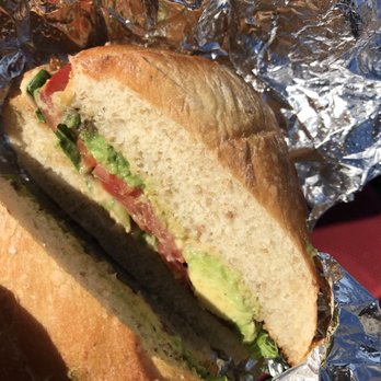 Bank Cafe - Vegan! Ciabatta bread with Avo, hummus, lettuce and tomato. - Cafes Near Me - Lake George, New York Bank Cafe - Vegan! Ciabatta bread with Avo, hummus, lettuce and tomato. - Cafes Near Me - Lake George, New York