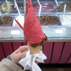 Via Flaminia - Frambuesa + chocolate Flaminia , en vasito de $60 (Agosto 2016)