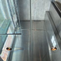 Carta Shuttle Park South - Semi Epic Fail! Glass Dover Impulse elevators, Shuttle Park South - Downtown Chattanooga, TN
