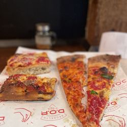 Brooklyn DOP - Pizza slices (La Regina, Giseupp (NY style), Nona Mena (grandma) and DOP Sicicilian)