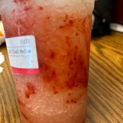 Strawberry yogurt slush