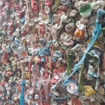 The Gum Wall - Variety of colors - Local Flavor Near Me - Seattle, Washington The Gum Wall - Variety of colors - Local Flavor Near Me - Seattle, Washington