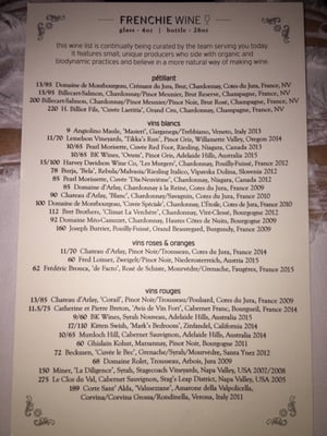 Menu photo 1 Frenchie Wine Bar Calgary, AB Menu photo 1 Frenchie Wine Bar Calgary, AB