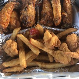 10 wings fries and 5 shrimp for $10 10 wings fries and 5 shrimp for $10