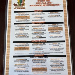 Groupers At the Pier - Menu