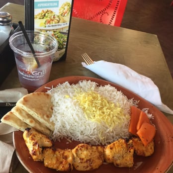 Luna Grill Rancho San Diego - Chicken kebab plate with basmati rice huge servings - Mediterranean Near Me - El Cajon, California Luna Grill Rancho San Diego - Chicken kebab plate with basmati rice huge servings - Mediterranean Near Me - El Cajon, California