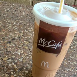 McCafe XL Iced Caramel mocha with extra espresso McCafe XL Iced Caramel mocha with extra espresso