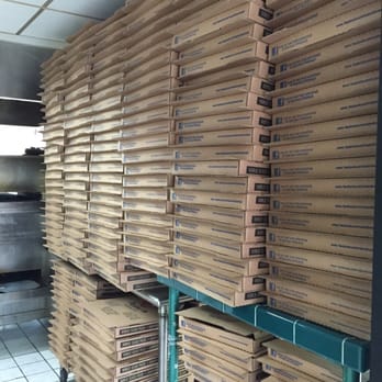 Valentino's Pizza - A lot of pizza boxes! - Pizza Near Me - Orange, California