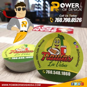 Power Of Design - Custom Circular Sticker
Call or Text us 760-790-8526 - Graphic Design Near Me - Indio, California