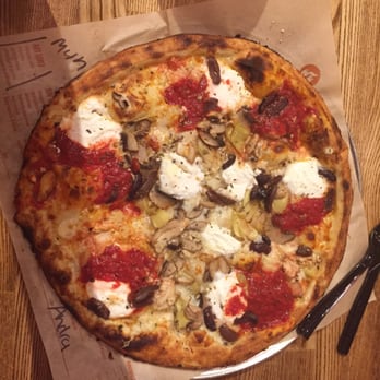 Blaze Pizza - Art Lover with kalamata olives - Pizza Near Me - Orlando, Florida
