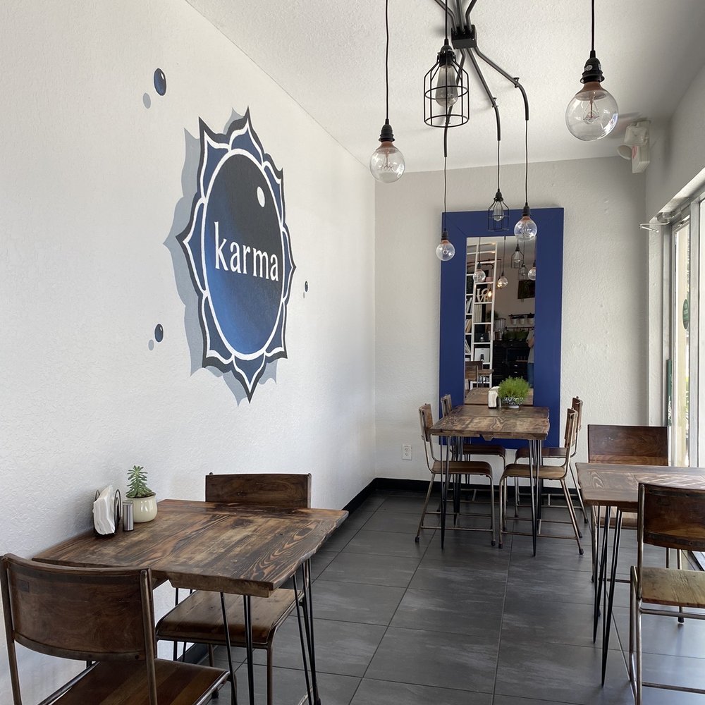 Karma Juice Bar & Eatery - Another section with seating. Loved the aesthetic of this place. - Juice Bars & Smoothies Near Me - Clearwater, Florida Karma Juice Bar & Eatery - Another section with seating. Loved the aesthetic of this place. - Juice Bars & Smoothies Near Me - Clearwater, Florida