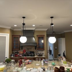 Riel Electric - Beautiful home in Carmel. Removed old fixtures for immediate resale at estate sale and installed new designer fixtures.