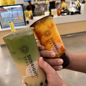 Sunright Tea Studio - matcha oolong milk tea and mango chamoy smoothie - Bubble Tea Near Me - Las Vegas, Nevada Sunright Tea Studio - matcha oolong milk tea and mango chamoy smoothie - Bubble Tea Near Me - Las Vegas, Nevada