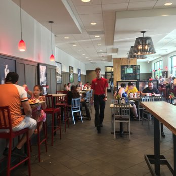 Chick-fil-A - Chick-fil-A of Attleboro -- 252 Washington Street, Attleboro       Interior - Fast Food Near Me - South Attleboro, Massachusetts