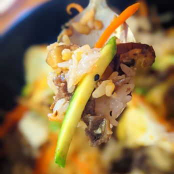 Korea House Restaurant - a close up of a forkful of food - Korean Near Me - El Paso, Texas