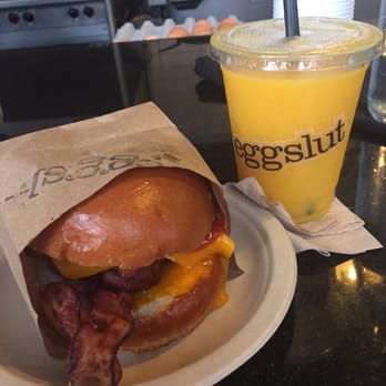 Eggslut - Breakfast sandwich with bacon - Breakfast & Brunch Near Me - Los Angeles, California