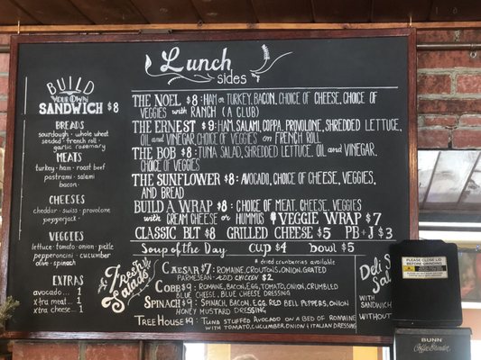 Menu photo 3 Treehouse Cafe Boulder Creek, CA