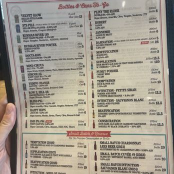 Russian River Brewing - Menu - Brewpubs Near Me - Windsor, California