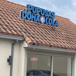 Outside. Best pupusas in Dallas!