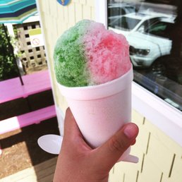 Lime and guava flavored snoball Lime and guava flavored snoball