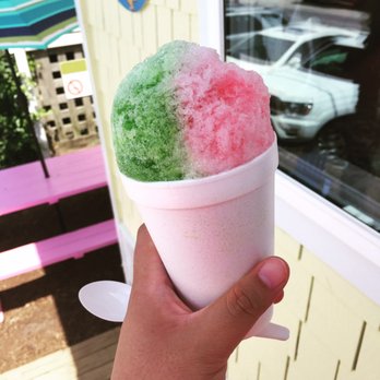 Pelican's SnoBalls - Lime and guava flavored snoball - Desserts Near Me - Surf City, North Carolina Pelican's SnoBalls - Lime and guava flavored snoball - Desserts Near Me - Surf City, North Carolina