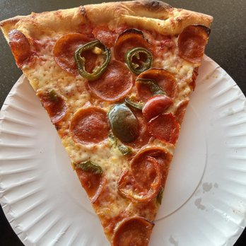 Home Slice Pizza - Pepperoni with cherry peppers - Pizza Near Me - Austin, Texas