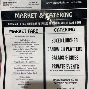 Breadwinner Cafe & Bakery - Market and Catering Menu - Bakeries Near Me - Dunwoody, Georgia