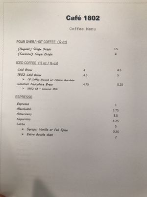 Menu photo 7 1802 Roasters Los Angeles, CA