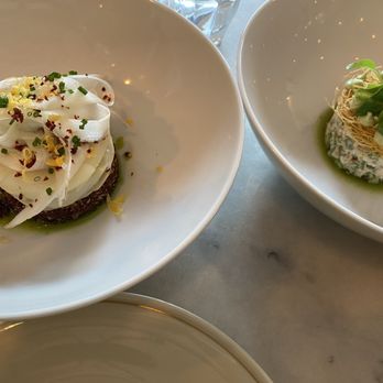 Bouzy - White asparagus and crab salad - Wine Bars Near Me - Den Haag, ZH