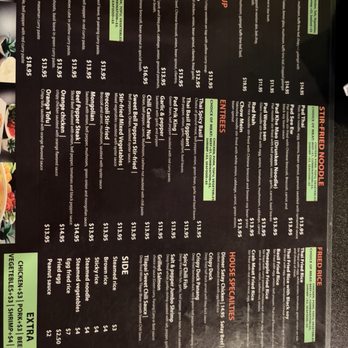 Thai Food Kitchen - Menu as-of 5/10 - Thai Near Me - Henderson, Nevada