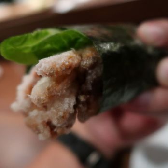Himitsu - Soft shell crab hand roll.  Highly recommended for a finisher - Sushi Bars Near Me - La Jolla, California