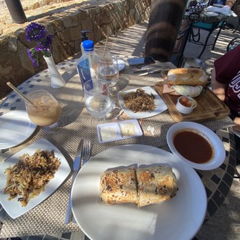 La Roca - Machaca burrito + side of hash browns - Seafood Near Me - Cabo San Lucas, BCS La Roca - Machaca burrito + side of hash browns - Seafood Near Me - Cabo San Lucas, BCS