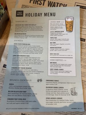 Menu photo 1 First Watch Greensboro, NC
