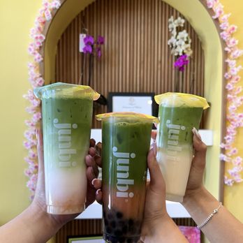 Junbi Matcha & Tea - Miffy Sakura Matcha Latte Matcha Guava latte  Madagascar matcha latte - Bubble Tea Near Me - Livermore, California
