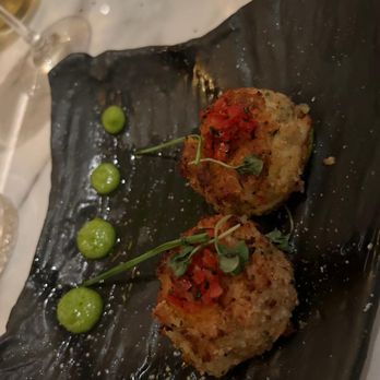 Spago - Crab Cake appetizer - New American Near Me - Las Vegas, Nevada Spago - Crab Cake appetizer - New American Near Me - Las Vegas, Nevada