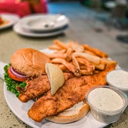 Daiquiri Deck Siesta Key Village - Grouper sandwich