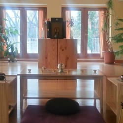 Great River Tendai Sangha - Our altar and Buddha image