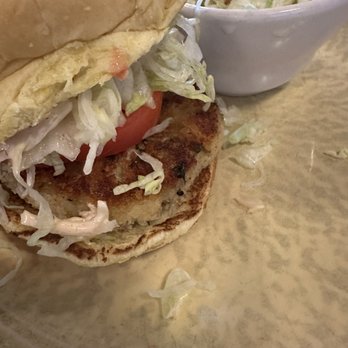The Kill Devil Grill - Crab Cake Sandwich - American Near Me - Kill Devil Hills, North Carolina