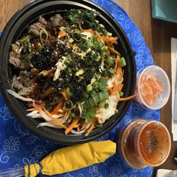 Gf dol sot bee bim bap with beef
