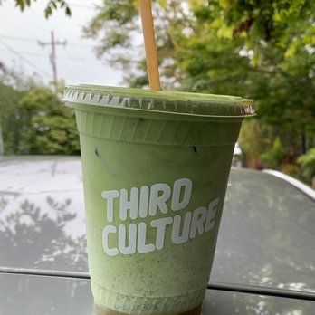 Third Culture Bakery - Berkeley - Matcha latte with a bit of honey on the bottom - Bakeries Near Me - Berkeley, California Third Culture Bakery - Berkeley - Matcha latte with a bit of honey on the bottom - Bakeries Near Me - Berkeley, California