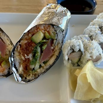 Quick Sushi - Tuna Lover Rrita and small Hamachi Roll - Sushi Bars Near Me - Rohnert Park, California