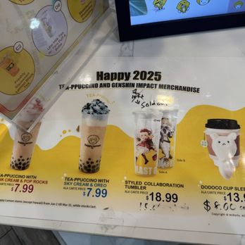 Happy Lemon - Menu - Bubble Tea Near Me - Alhambra, California