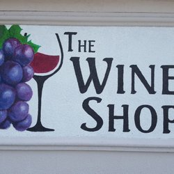 The Wine Shop - our big outdoor sign - you can't miss us!