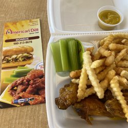 American Deli - Lemon Pepper wing meal