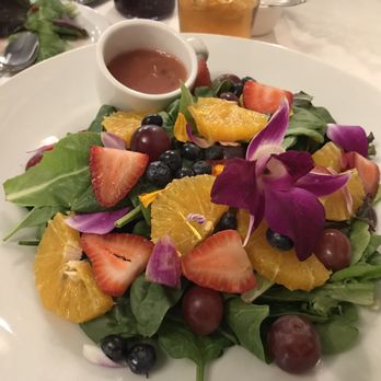 Tea Rose Garden - Spring petal salad - Tea Rooms Near Me - Pasadena, California