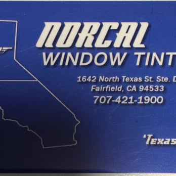 NorCal Window Tint - Business card - Car Window Tinting Near Me - Fairfield, California