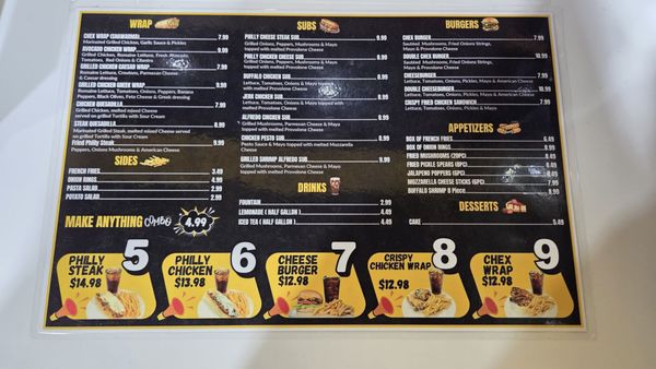 Menu photo 1 Chex Grill & Wings Charlotte, NC Menu photo 1 Chex Grill & Wings Charlotte, NC