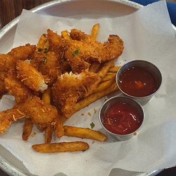 Pier 101 - Coconut Shrimp with fries. - Seafood Near Me - Rockwall, Texas Pier 101 - Coconut Shrimp with fries. - Seafood Near Me - Rockwall, Texas