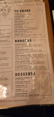 Menu photo 3 Harper's Paris, 75 Menu photo 3 Harper's Paris, 75