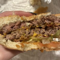 Wendy's - A raw burger